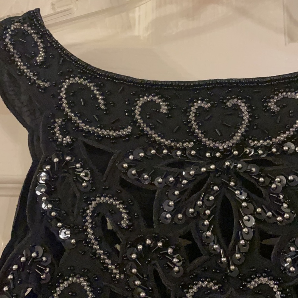 Black Formal Halter Sequin Dress XXL - Picture 5 of 11